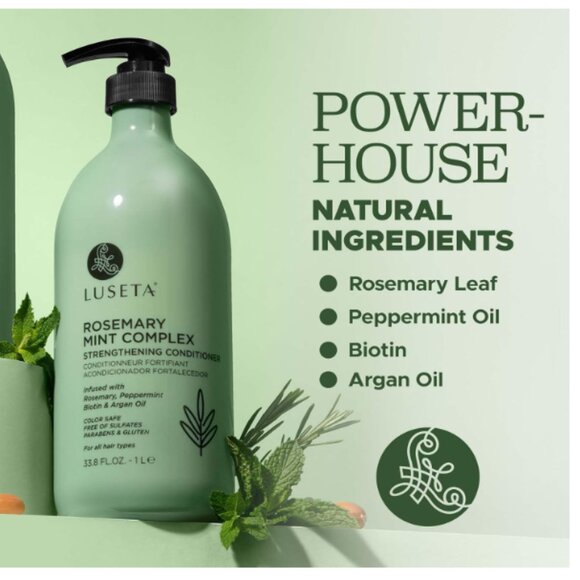 Luseta Rosemary Mint Complex Shampoo 33.8 oz Add Shine for All Hair Types - Picture 5 of 6